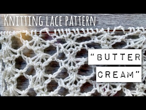 Видео: Узор СПИЦАМИ "Сливочный крем" / 💝 Розыгрыш пряжи! / Knitting lace pattern