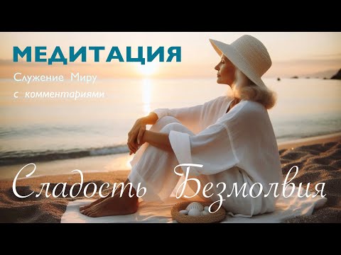 Видео: Медитация с комментариями (Служение Миру) - СЛАДОСТЬ БЕЗМОЛВИЯ