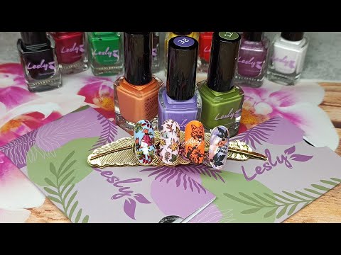 Видео: Осенние новинки от Lesly stamping 💥 Обзор и тестирование😉💅