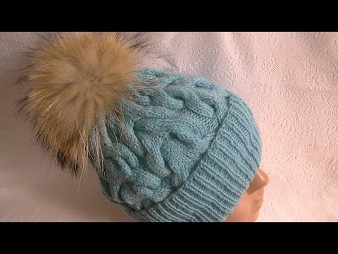 Видео: Вязание шапки c косами.Knitting hats c braids.
