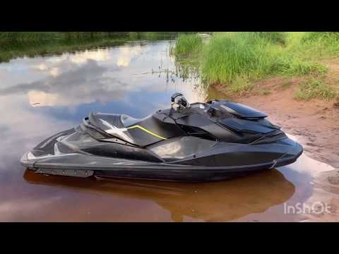 Видео: 100 км.по реке Луга на гидроцикле Sea-Doo RXP-260. Запас хода на баке(60л).Пороги Большой Сабск.