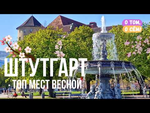 Видео: Штутгарт - самые красивые весенние локации. Цветение сакуры, магнолий, каштанов. Германия весной