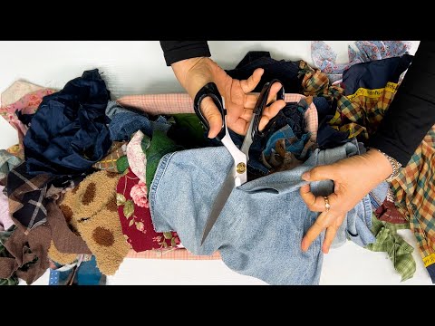 Видео: [DIY] Никогда не выбрасывайте швейные отходы.