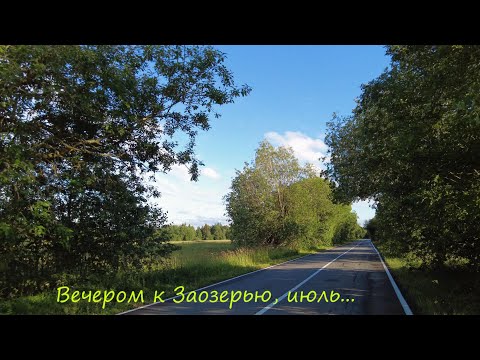 Видео: Вечером к Заозерью и Орлинскому озеру, июль...