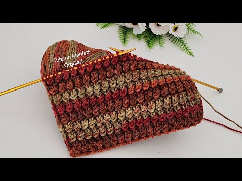 Видео: Рельефный 🎉 Схема вязания шарфов, беретов, жилетов, кардиганов и одеял