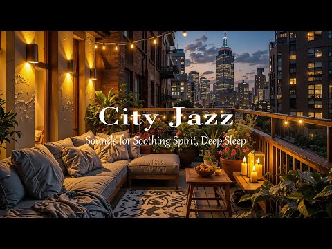 Видео: Вечер джаза с видом на балкон | Городской джаз для спокойной атмосферы