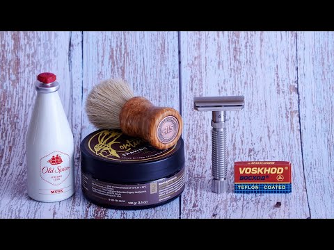 Видео: №4 в семье GIBBS REX Ambassador Adjustable Razors, лезвие ВОСХОД,  Old Spice MUSK бритьё, homelike