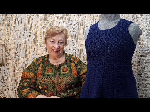 Видео: Сарафан "Ученица". Мастер-класс по вязанию крючком от О. С. Литвиной.