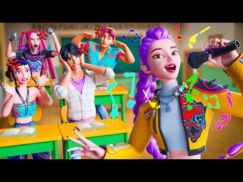 Видео: РУМИ И САДЖА БОЙС В ШКОЛЕ! K-Pop Охотницы на Демонов: Huntrix анимация