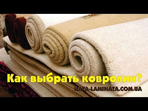 Видео: Как выбрать ковролин