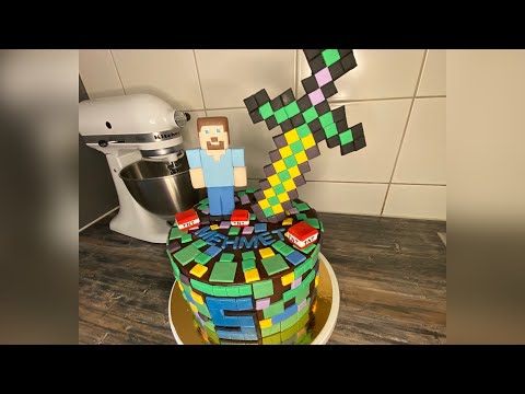 Видео: Торт в стиле игры Майнкрафт. #Майнкрафт #тортдлямальчика #вкусно #красиво #готовимдома