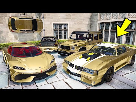 Видео: УГНАЛ КУЧУ ЗОЛОТЫХ ЧИТ ТАЧЕК ЗА 180 СЕКУНД! БИТВА ВОРОВ ГТА 5! ОБЗОР МОДА В GTA 5!