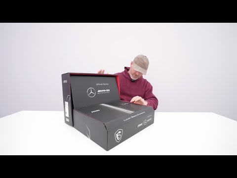 Видео: Распаковка ИГРОВОГО НОУТБУКА | MSI Mercedes Benz AMG