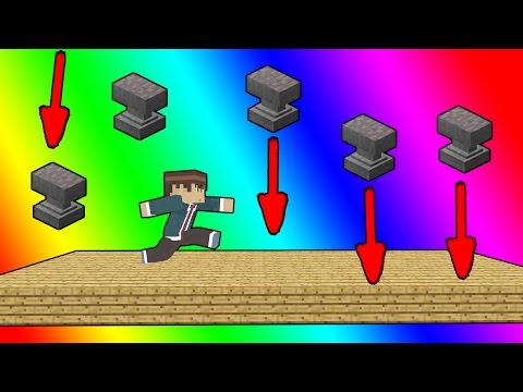 Видео: СПАСАЙСЯ ОТ ПАДАЮЩИХ НАКОВАЛЕН! [MINECRAFT]