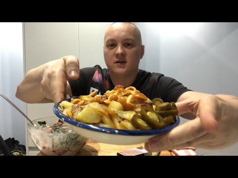 Видео: Мукбанг картошка жареная mukbang eating