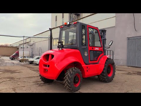 Видео: 2023 JAC CPCD35 4WD. Внедорожный дизельный вилочный погрузчик.  Обзор.