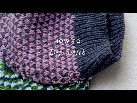 Видео: Как вязать: узор «углублённый шов» | Brooklyn Tweed