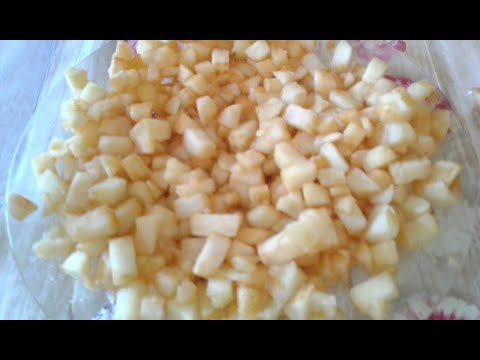Видео: Заморозка яблочной начинки для выпечки.