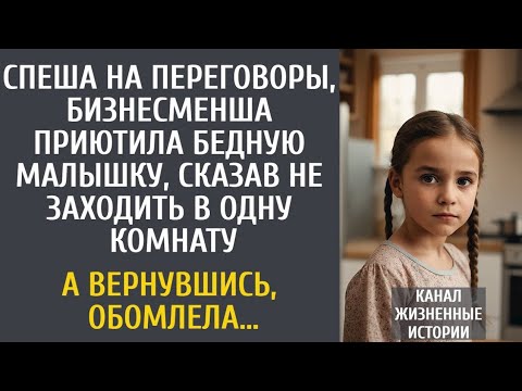 Видео: Спеша на переговоры, бизнесменша приютила бедную малышку, сказав не заходить в одну комнату…