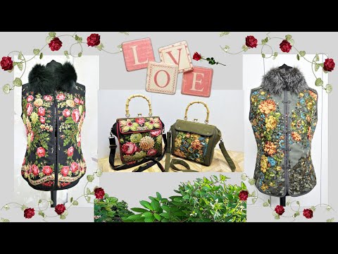 Видео: СУМОЧКИ ИЗ ПЛАТКОВ В КОМПЛЕКТ К ЖИЛЕТАМ 🌺 НОВАЯ ВЫКРОЙКА СУМКИ