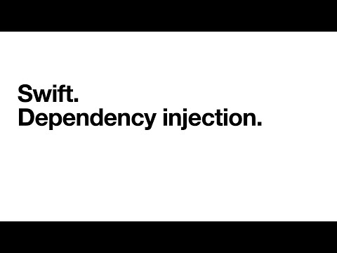 Видео: Dependency injection в Swift.