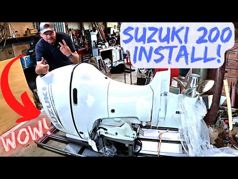 Видео: **НОВЫЙ SUZUKI 200 **УСТАНОВКА ПОДВЕСНОГО МОТОРА **FLY BY WIRE**