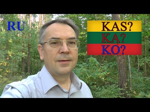 Видео: ЛИТОВСКИЙ ЯЗЫК - 40 - ВОПРОСЫ KAS? KĄ? KO?