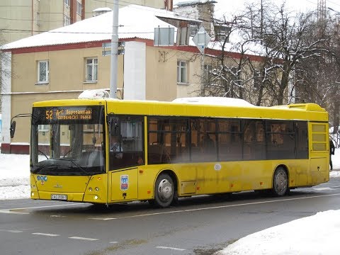 Видео: Автобус Минска МАЗ-203.069,гос.№ АС 3108-7,марш.53 (17.02.2019)