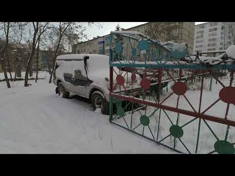 Видео: Холодный пуск при -20С старой некрухи на 4D56 D4BH. Cold start -20 C old japanese engine 4D56 D4BH.