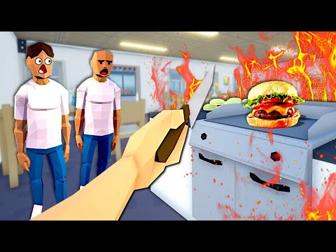 Видео: АДСКАЯ ГОТОВКА БУРГЕРОВ ★ ONE ARMED COOK