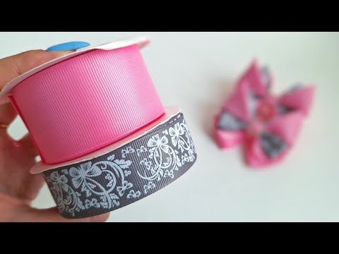 Видео: Бантики с принтом / Новый мастер класс