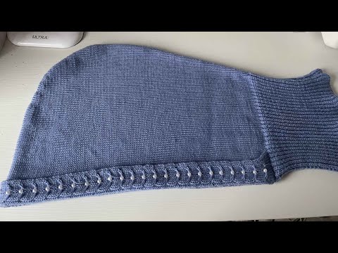 Видео: Вяжу капюшон || knitting machine