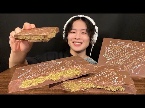Видео: ASMR Огромный Дубайский Шоколад‼️【звук еды/мукбанг】【Русские субтитры】