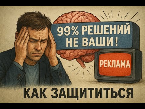 Видео: 99% решений НЕ ВАШИ! Как реклама "взламывает" ваш мозг (и как защититься).
