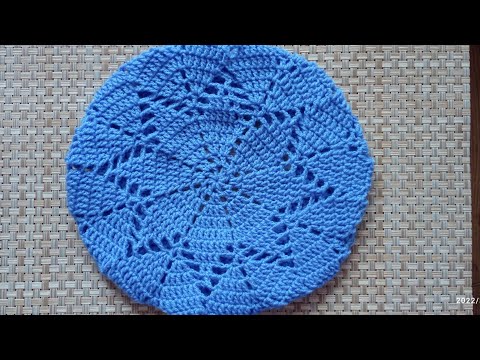 Видео: МК Ажурный весенний берет крючком