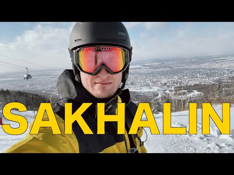 Видео: Горные лыжи, курорт "Горный воздух", о. Сахалин / Skiing in Sakhalin "Gorniy Vozduh" resort