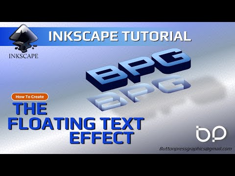 Видео: Как создать плавающий текст в INKSCAPE