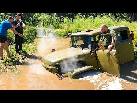 Видео: Зил 131 на арочных колёсах Bigfoot на базе Газ 66 и Уаз №1 Где предел на бездорожье Легенды СССР