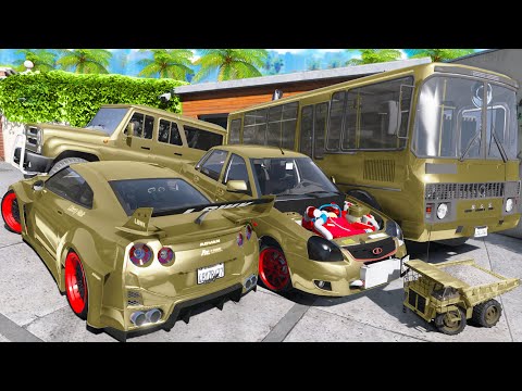 Видео: УГНАЛ КУЧУ ЗОЛОТЫХ ЧИТ ТАЧЕК И ОГРОМНЫЙ МОНСТР ТРАК У МАЖОРА ЗА 180 СЕКУНД! БИТВА ВОРОВ В ГТА 5!