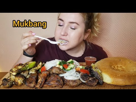 Видео: ОПЯТЬ СЛЕЗЫ ШАШЛЫК ЛЮЛЯ ОВОЩИ ГРИЛЬ МУКБАНГ АСМР|KEBAB GRILLED VEGETABLES MUKBANG ASMR 먹방 eatingshow