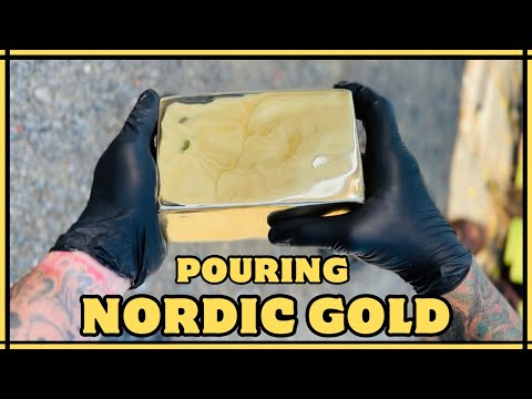 Видео: Слиток Nordic Gold 21 фунт - Слиток, проанализированный методом РФА - Плавка металла ASMR -BigStackD