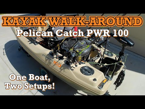 Видео: Прогулка на каяке: Pelican Catch PWR 100. Одна лодка, две комплектации! Бонус в конце!
