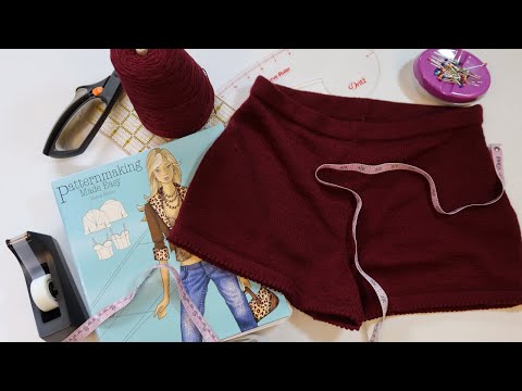Видео: Выкройка шорт для машинного вязания