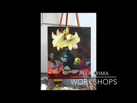 Видео: Работы учеников с мастер-классов Workshops. The works of my students. Allaprima Москва