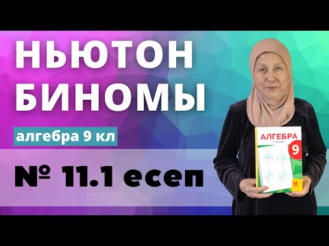 Видео: Ньютон биномы. Алгебра 9 сынып 11.1 есеп