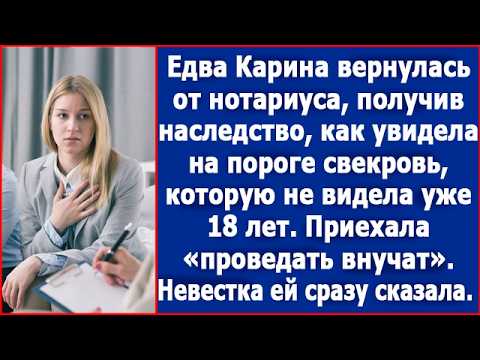 Видео: Узнав о наследстве, свекровь явилась через 18 лет "проведать внучат."