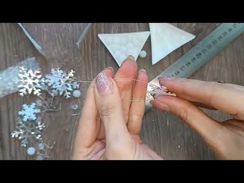 Видео: Как сделать корону СНЕЖИНКУ.Сделала и сразу заказали.