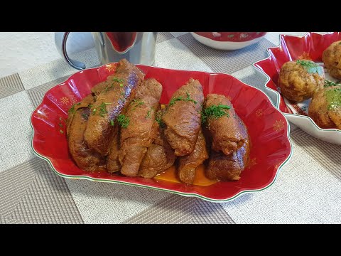 Видео: Немецкое  блюдо!Rouladen mit Semmeln Klöße!