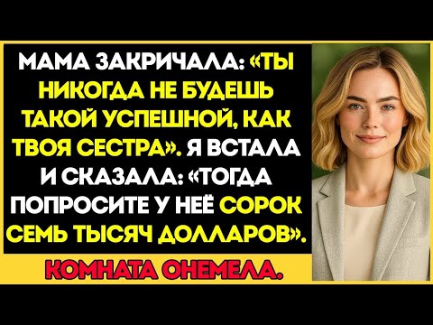 Видео: Мама назвала меня неудачницей за ужином - пока я не раскрыла, кто всё это время оплачивал её счета
