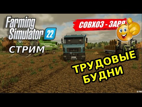 Видео: Farming Simulator 22 Совхоз " Заря" Трудовые будни #IGNATKZ #фс22